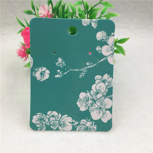 100Pcs/Lot Flowers Earrings Display Cards