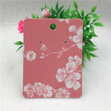 100Pcs/Lot Flowers Earrings Display Cards