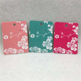 100Pcs/Lot Flowers Earrings Display Cards