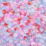 100Pcs/Lot Sakura Flower Glass Beads Jewelry Finding Charms