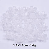 100Pcs/Lot Sakura Flower Glass Beads Jewelry Finding Charms