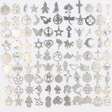 100Pcs Stainless Steel Pendant Charms for DIY Jewelry Making