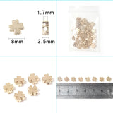 100Pcs/Lot 8mm Four Leaf Clover CCB Beads for Jewelry Making