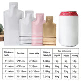 100 Heat Sealable Aluminium Pouches for Honey Coffee Powder Capsules