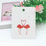 100Pcs High Jewelry Display Card Pendant Package 8x6cm