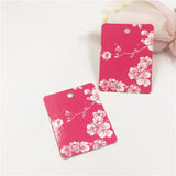 100Pcs High Jewelry Display Card Pendant Package 8x6cm