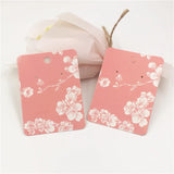 100Pcs High Jewelry Display Card Pendant Package 8x6cm