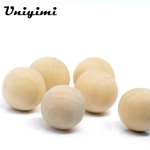 100Pcs/Lot High Wood Bead Round Ball Wooden Balls 8mm-10mm DIY for Craft Making