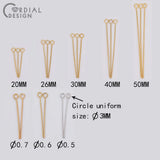 100Pcs/Lot Charms Pins & Needles for Jewelry Making - Genuine Copper Plating