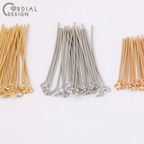 100Pcs/Lot Charms Pins & Needles for Jewelry Making - Genuine Copper Plating