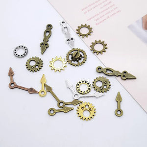 100Pcs Mixed Gear Cog Vintage Steampunk Charms