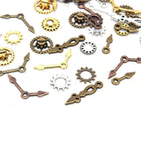 100Pcs Mixed Gear Cog Vintage Steampunk Charms