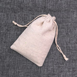 100Pcs Natural Cotton Drawstring Gift Bags Small Linen Pouches