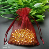 100Pcs Organza Gift Bag Drawstring Pouches Jewelry Birthday Wedding Bags