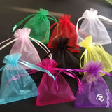 100Pcs Organza Gift Bag Drawstring Pouches Jewelry Birthday Wedding Bags