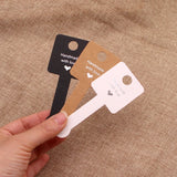 100Pcs/Lot Self-adhesive Card 4x10cm Jewelry Display Packaging Tags