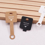 100Pcs/Lot Self-adhesive Card 4x10cm Jewelry Display Packaging Tags