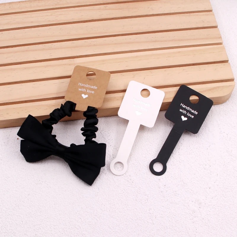 100Pcs Self-adhesive Bracelets Cards 4x10cm Jewelry Packaging Cards
