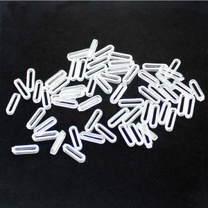 100Pcs Slide Charms Rubber Stopper DIY Jewelry Making Bracelet Wristban