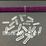 100Pcs Slide Charms Rubber Stopper DIY Jewelry Making Bracelet Wristban