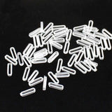 100Pcs Slide Charms Rubber Stopper DIY Jewelry Making Bracelet Wristban