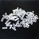 100Pcs Slide Charms Rubber Stopper DIY Jewelry Making Bracelet Wristban