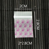 100Pcs Small Clear Zip Lock Resealable Grip Seal Plastic Bag