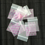 100Pcs Small Clear Zip Lock Resealable Grip Seal Plastic Bag