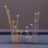 100Pcs Stainless Steel Flat Head Eye Pins DIY Earrings Jewelry Making Supplies
