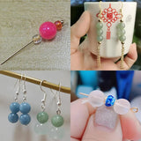 100Pcs Stainless Steel Flat Head Eye Pins DIY Earrings Jewelry Making Supplies