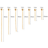 100Pcs Stainless Steel Ball Head Pins DIY Jewelry Making Earring Findings
