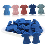 100Pcs/Lot T-Shirt Silicone Beads Doctor & Nurse Baby Teether Teething