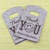 100Pcs Lot Thank You Coffee Plastic Bag 9x15cm Small Plastic Packaging Bags