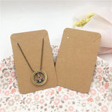 100Pcs Jewelry Accessory Display Cards Blank 8.8x5.6cm