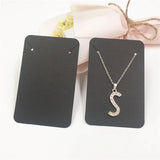 100Pcs Jewelry Accessory Display Cards Blank 8.8x5.6cm