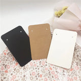 100Pcs Jewelry Accessory Display Cards Blank 8.8x5.6cm