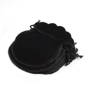 100Pcs Velvet Pouch Drawstring Jewelry Bag 70*80mm, Wedding Party Gift