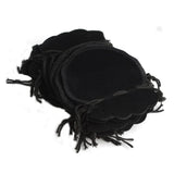 100Pcs Velvet Pouch Drawstring Jewelry Bag 70*80mm, Wedding Party Gift