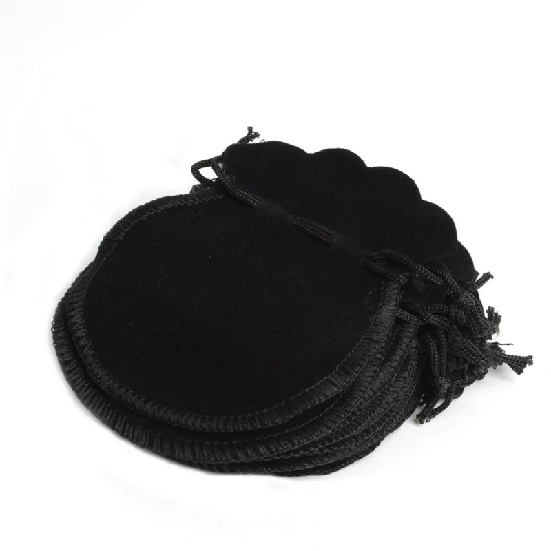 100Pcs Velvet Pouch Drawstring Jewelry Bag 70*80mm, Wedding Party Gift