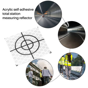 100Pcs Reflective Tape 40X40Mm for Survey Measurement