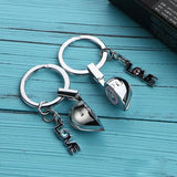 100Pcs Metal Round Flat Keyrings Split Key Rings Chain 25-35MM