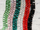 100Pcs Water Drop Crystal Loose Strand Jewelry Beads