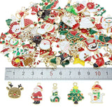100Pcs Christmas Pendant DIY Jewelry Making Accessory