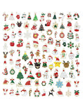 100Pcs Mix Christmas Pendant Necklace For DIY Jewelry Making