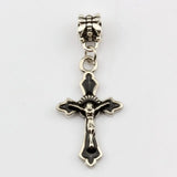 100Pcs Enamel Cross Charm Pendants DIY Jewelry Making