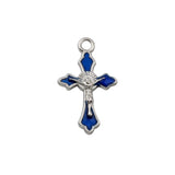 100Pcs Enamel Cross Charm Pendants for Jewelry Making Findings