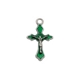 100Pcs Enamel Cross Charm Pendants for Jewelry Making Findings