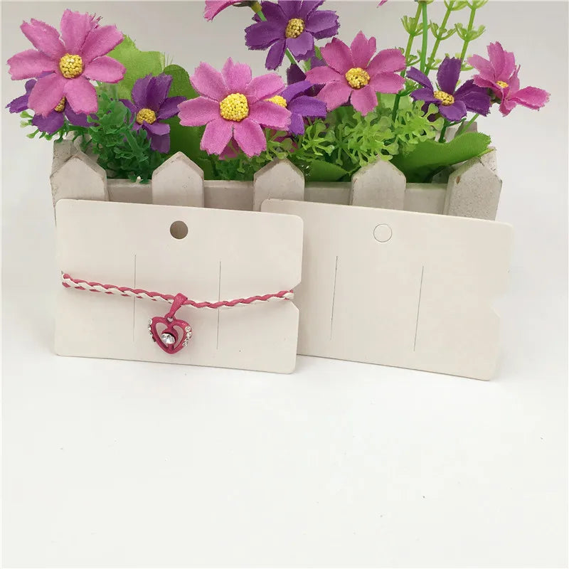 100Pcs Hair Clip Cards Hair Ornaments Packing Card