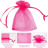 100pcs Multicolor Organza Bag Drawstring Candy Cosmetics Storage Gift Jewelry