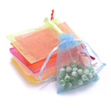 100pcs Multicolor Organza Bag Drawstring Candy Cosmetics Storage Gift Jewelry